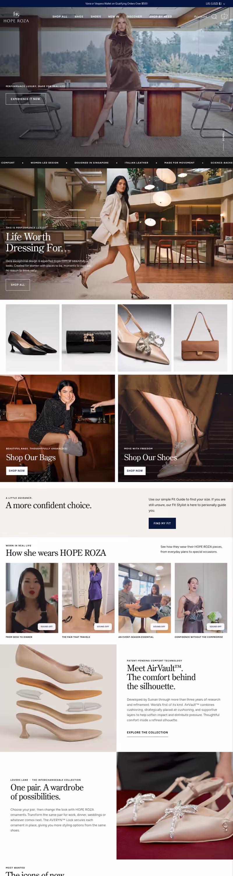 Hope Roza website screenshot