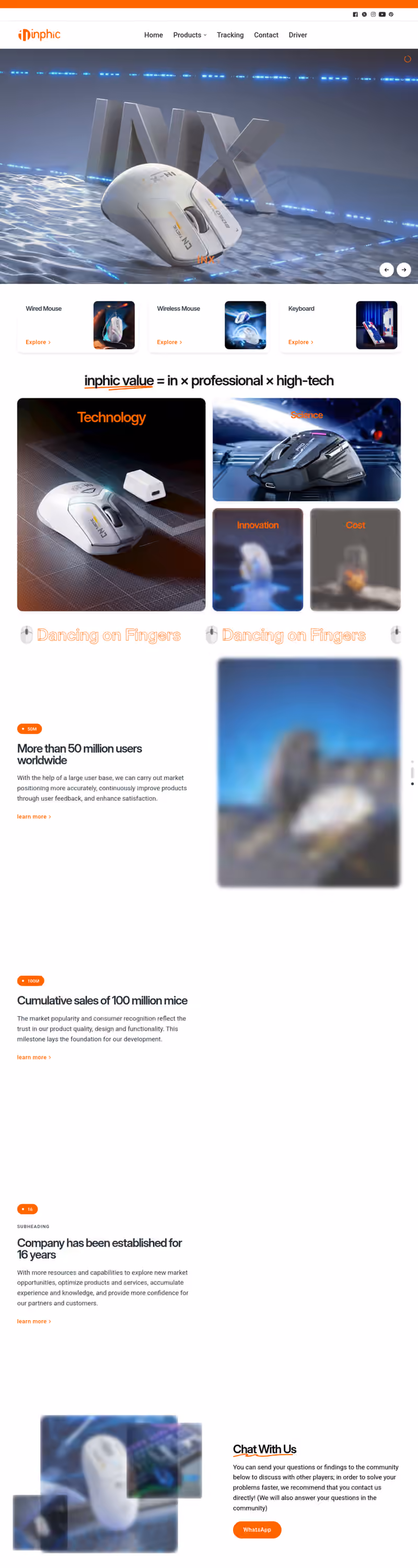 Inphic website screenshot
