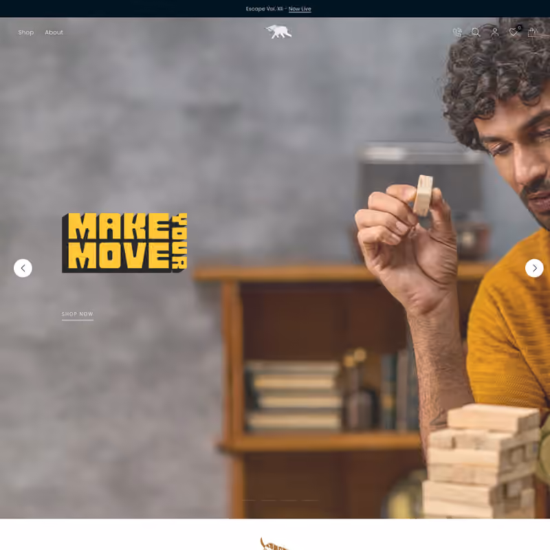 Andamen Clothing website screenshot