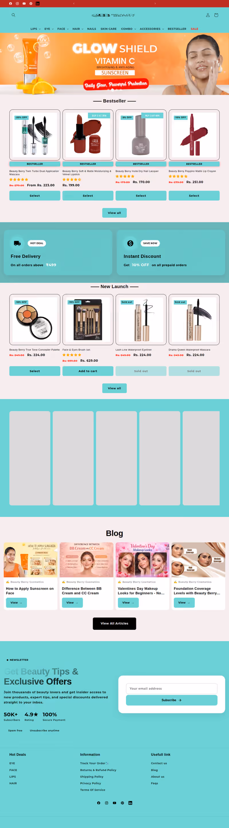 Beauty Berry website screenshot