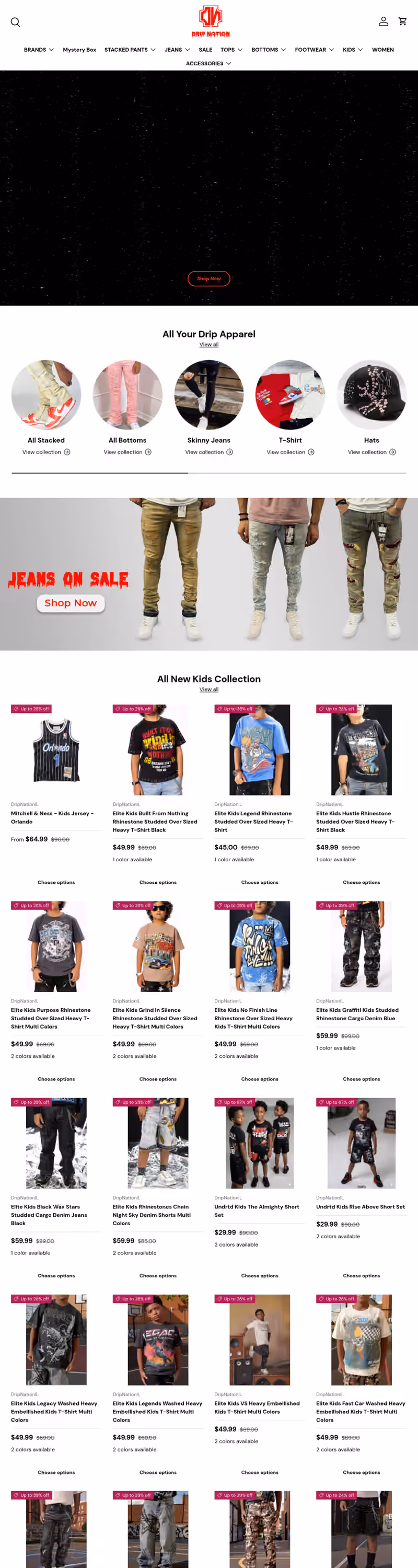 Drip Nation website screenshot