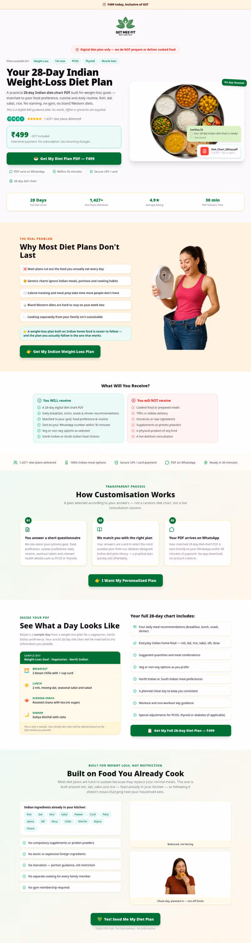 GetMeeFit website screenshot